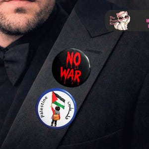 Oscars Free Palestine pin, Free Palestine Pin, Palestinian Flag, No War Pin, Save Palestine Pin, anti war, stop war button, palestine pins