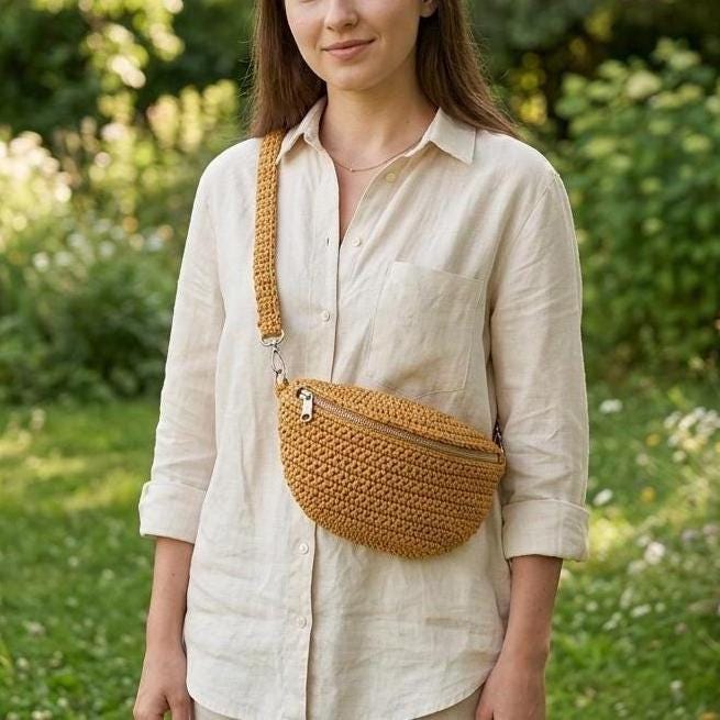 Crochet Banana Bag
