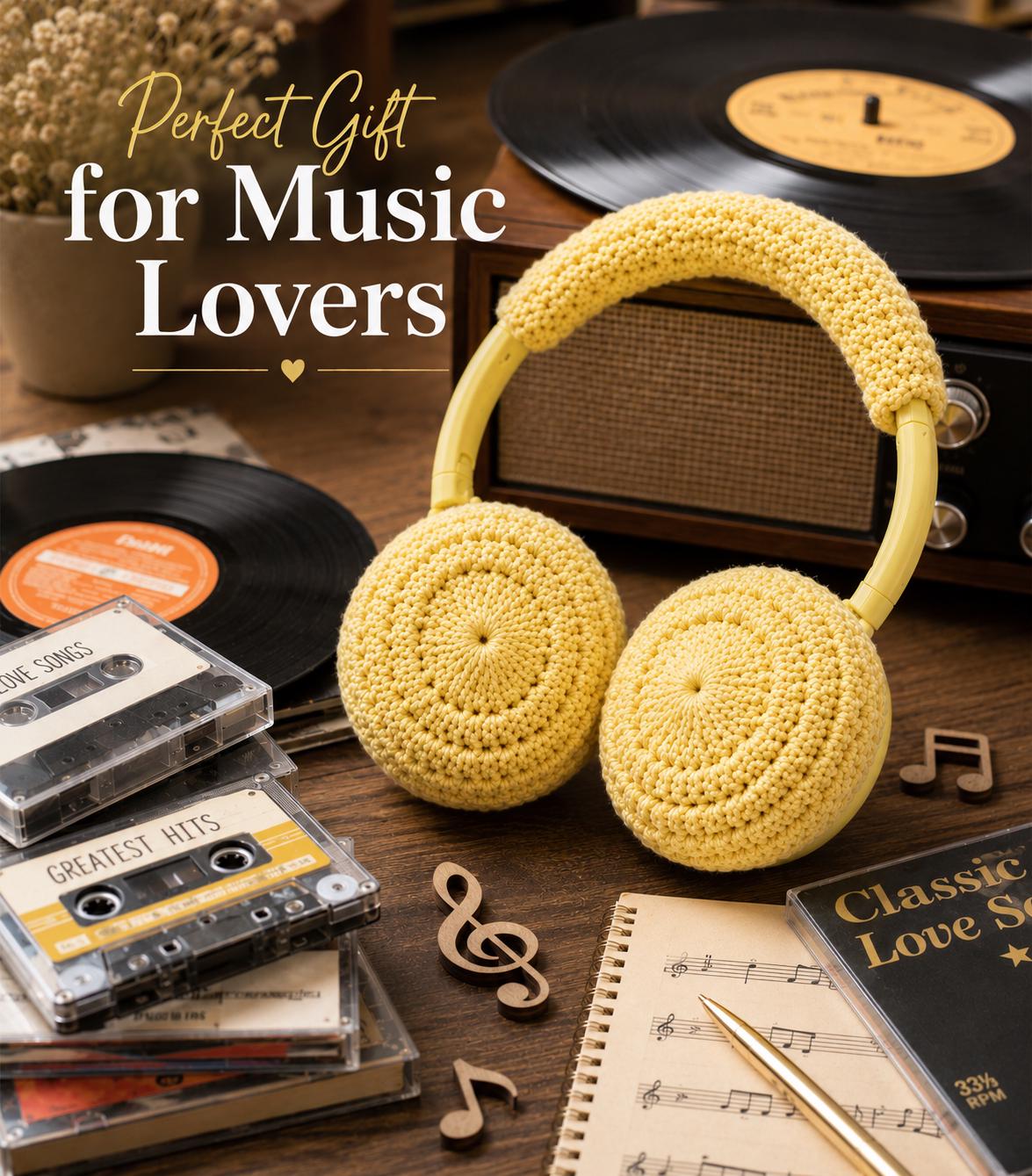 22 Crochet Headphone Cover Patterns, Strawberry, Star, and Fox Styles 1 Crochet Headphone Cover