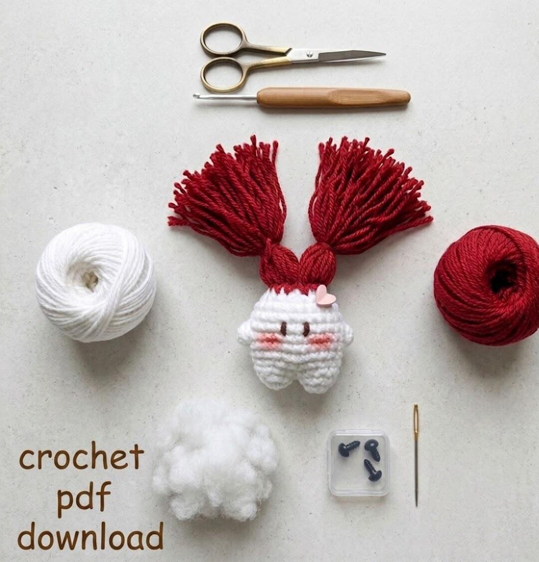 Crochet Raddish Crochet Radish Pattern , Amigurumi Radish Doll With Hair Pattern, Funny ...