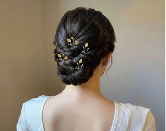 Horquillas de perlas para novias, accesorios para el cabello de boda para novias