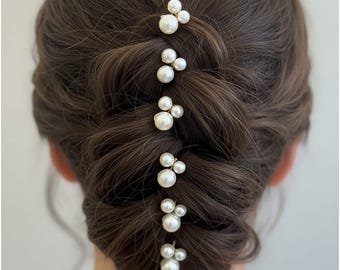 Pearl Bridal Hair Pins – Minimalist Wedding Hair Accessories