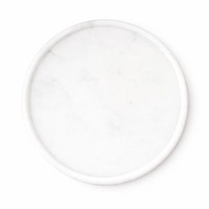 Marble serving tray close up natural stone texture