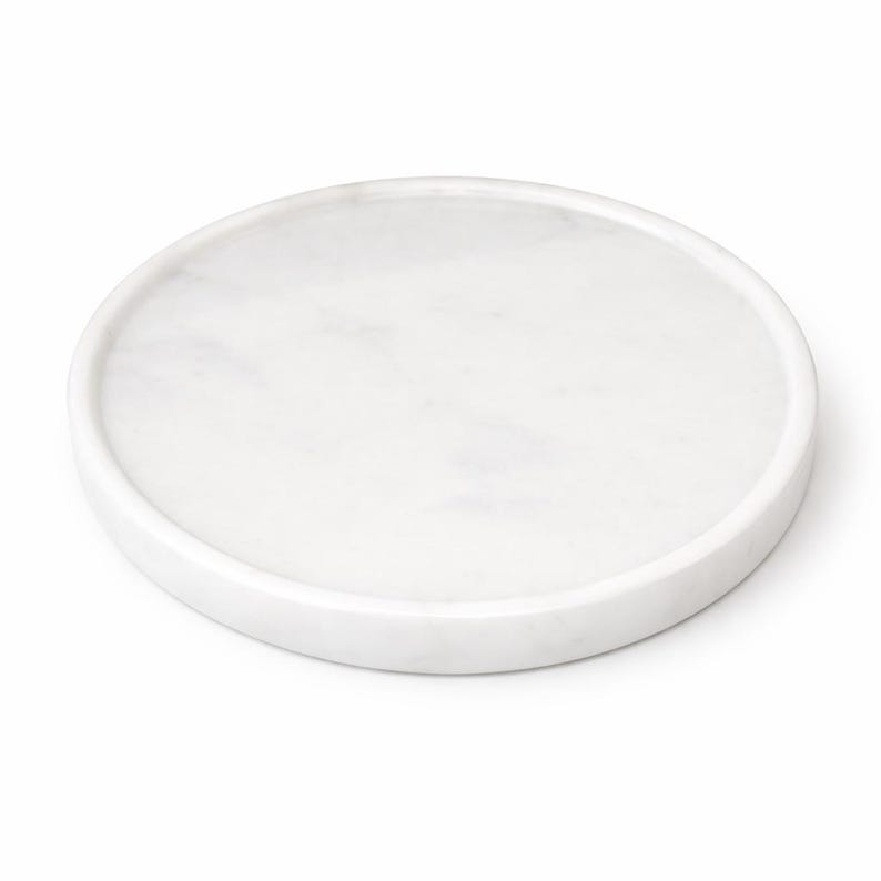 Luxury marble tray on coffee table decor