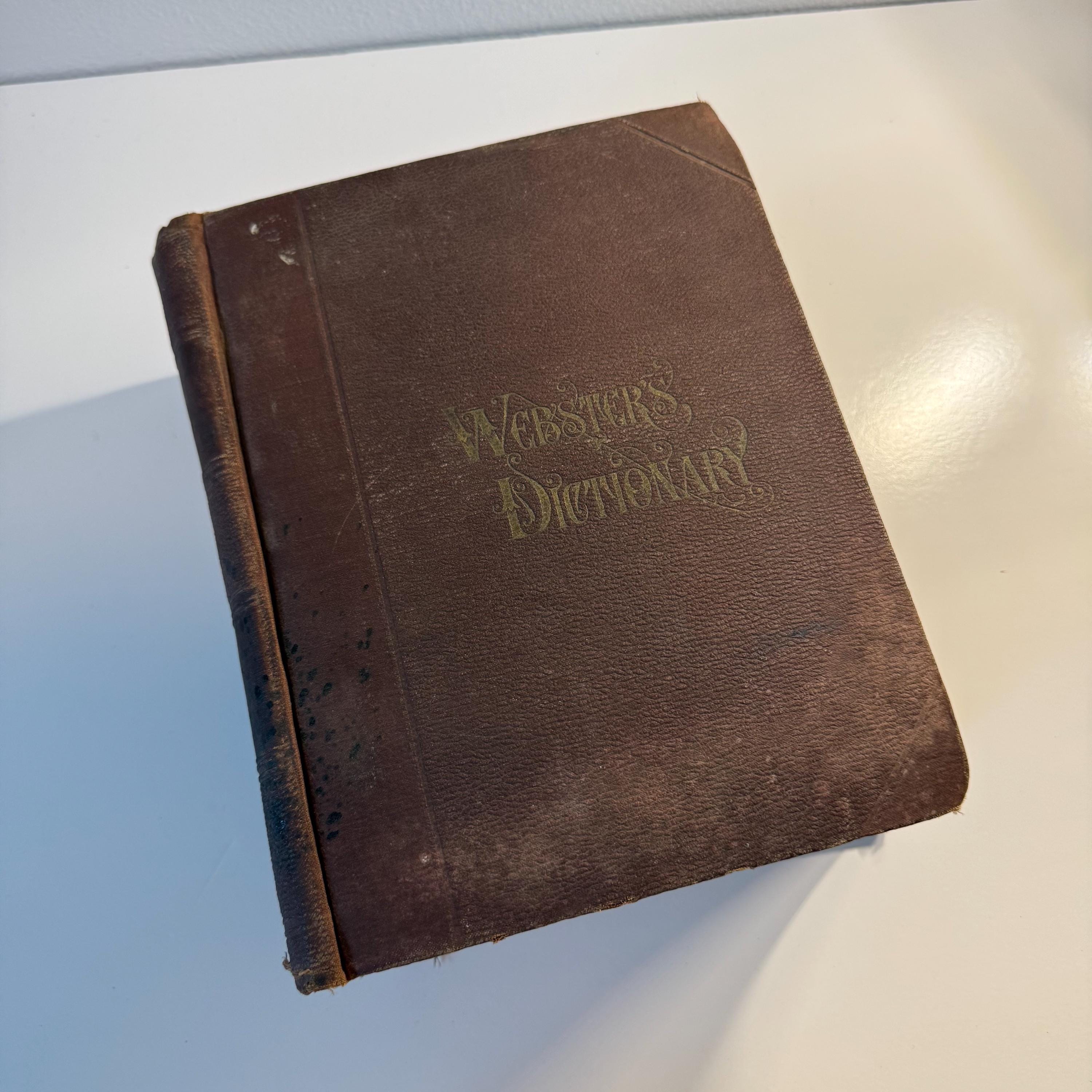 Vintage Webster Dictionary - Etsy