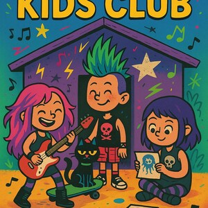Punk Kids Club Coloring Book | 24 Pages, Bilingual Activity (Digital Download)