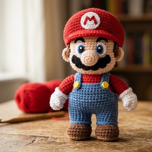 Patrón de ganchillo en PDF para Super Mario Game Boy - Juguete de peluche de Nintendo / Tutorial fácil, hazlo tú mismo (descarga instantánea)