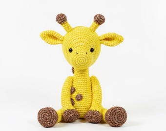 Sitting Giraffe Amigurumi Crochet Pattern | Safari Animal Plush | Giraffe PDF