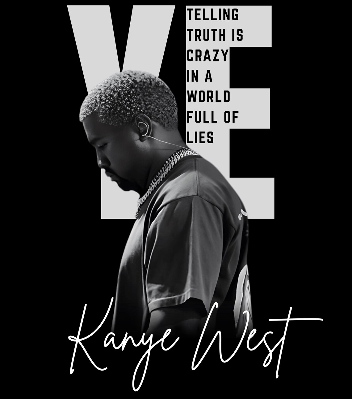 Vd Rapper Kanye West Rapper PNG Design (digital Download) and Ready to Print. - Etsy