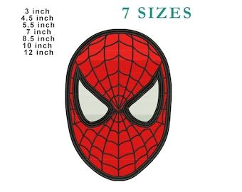 Spider man Face Embroidery design file instant download files.