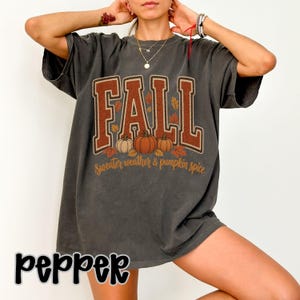 Herfst sublimatie design PNG Trui weer Pompoen Spice Digitale download Gezellige herfst Varsity patch graphic voor shirts en drinkbekers