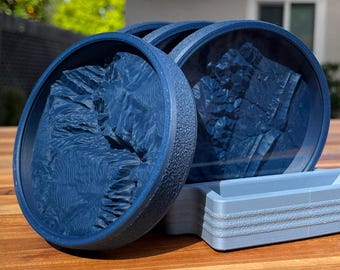 Topograffs: Made to Order Topography Displays and Coasters