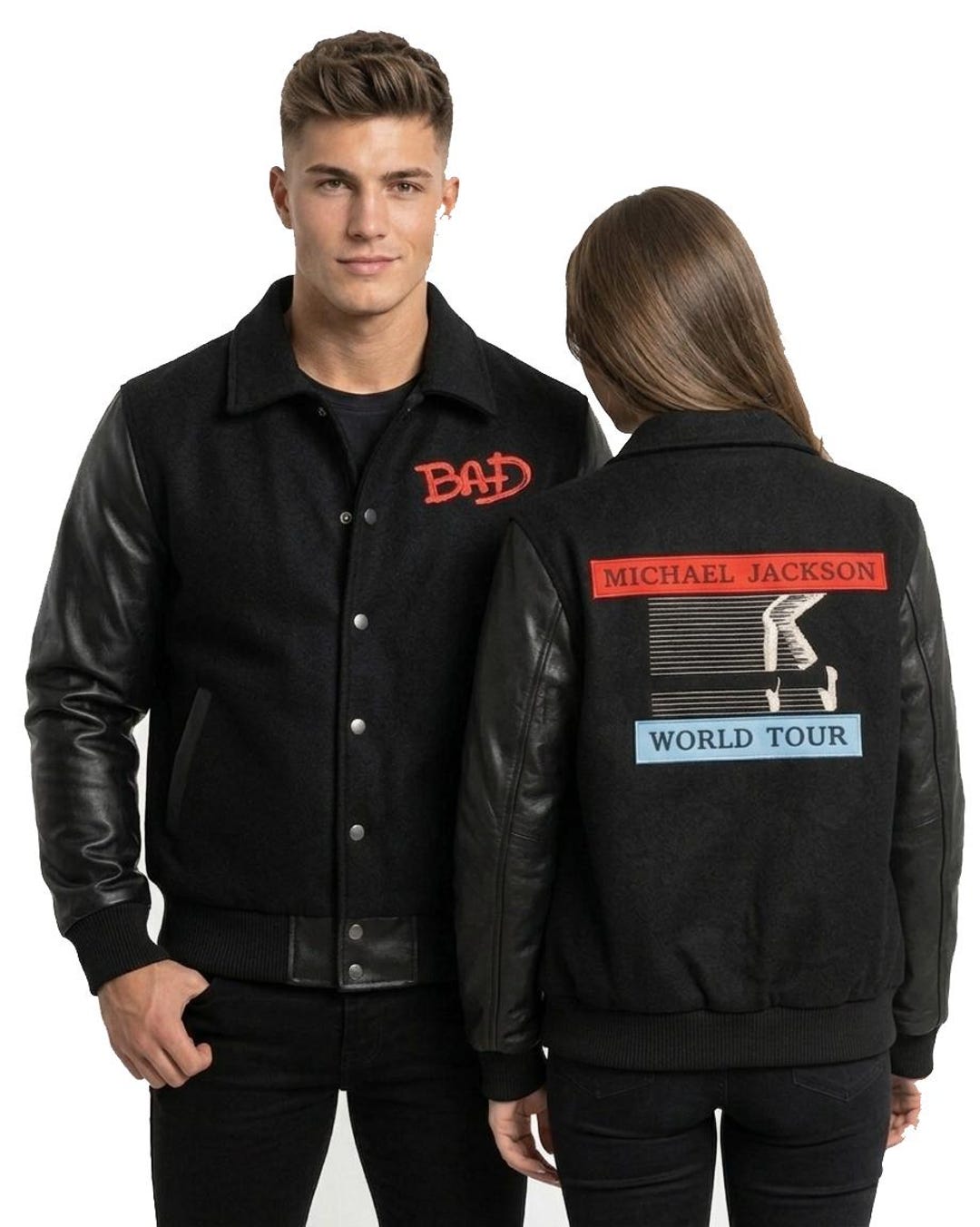 Michael Jackson Bad Tour Jacket Retro 80s King Pop Costume MJ