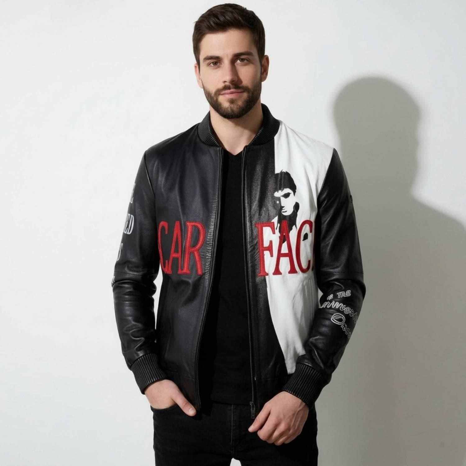 Scarface leather jacket - Etsy 日本