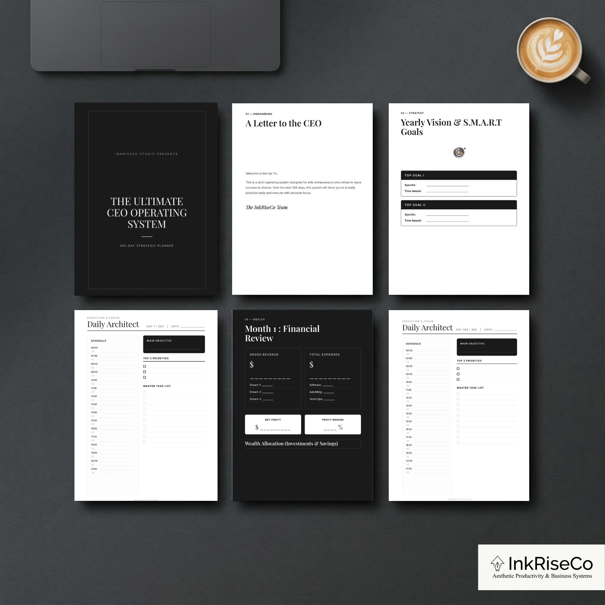 365 Day CEO Planner | Business Operating System | Strategic ...