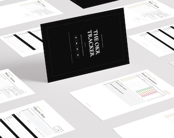 OKR-Planer (90 Tage) – PDF | Zielverfolgung zum Ausdrucken | Produktivitätssystem | Wöchentlicher Check-in | Planer für berufliche und persönliche Weiterentwicklung