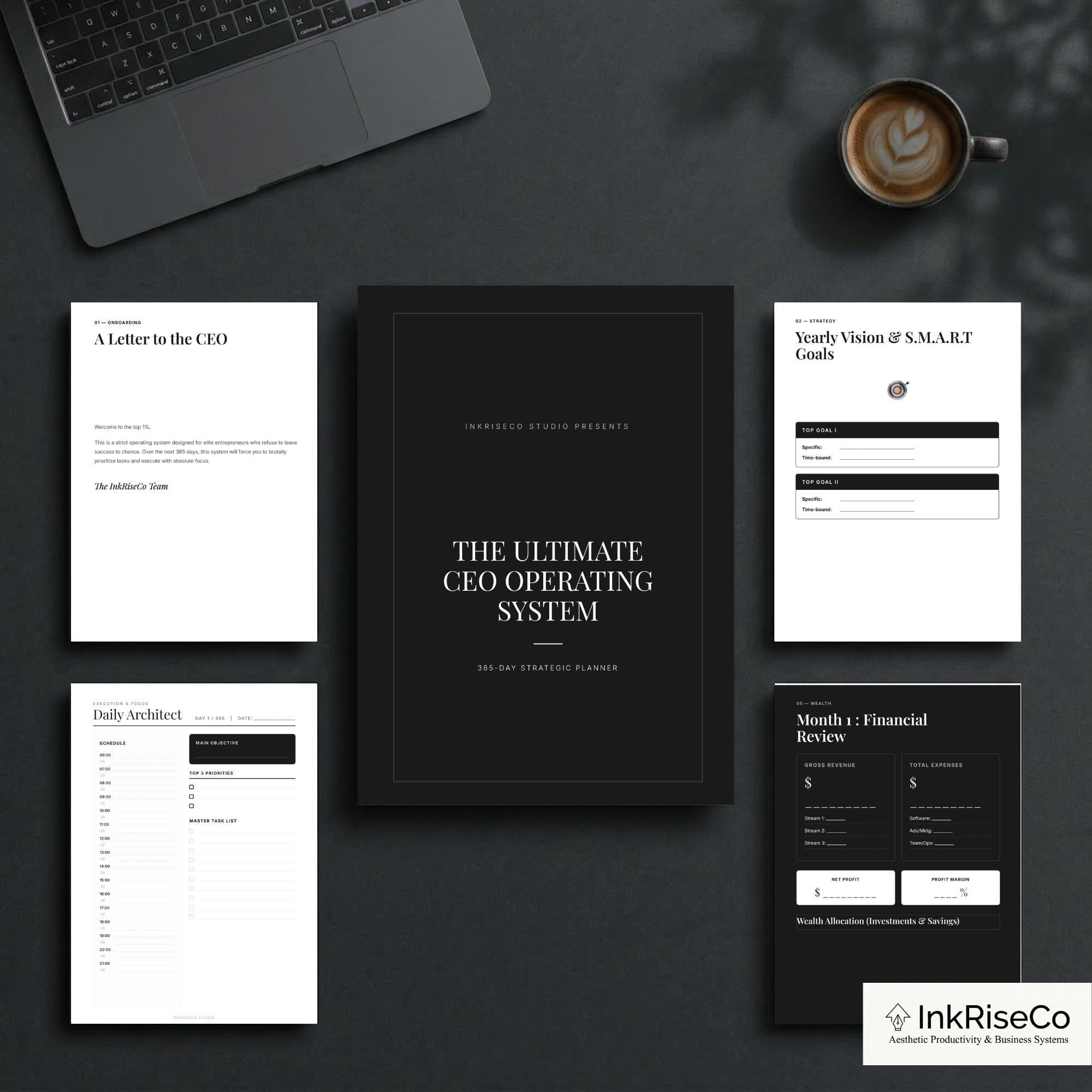 365 Day CEO Planner | Business Operating System | Strategic ...