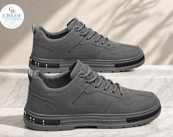 Men’s Lace Up Sneakers | Casual Walking Shoes | Daily Comfort Footwear | Versatile Streetwear Shoes