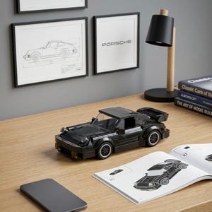MOC Building Block Car Kit | JDM Drift AE86, Supra, 911 & Time Machine Brick Sets | DIY Model Gifts for Teens and Adults