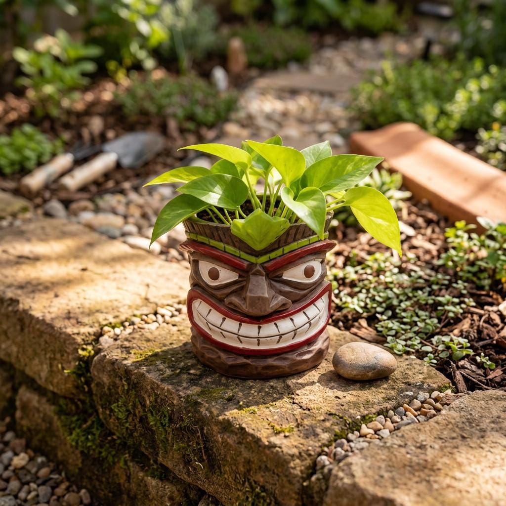 Garden Tiki Planters - Etsy