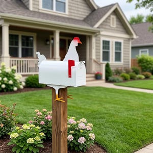 Hühnerpostkasten, Bauernhaus Outdoor Gartenpostkasten