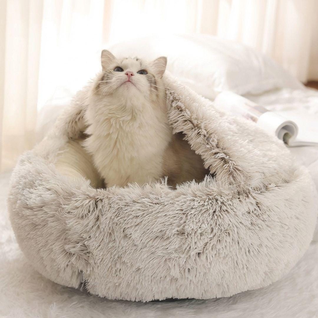 round-plush-cat-bed-with-cover-warm-cozy-pet-cave-for-small-dogs