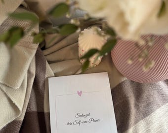 Self Care Block – Seelenzeit Planer | Achtsamkeits-Tagesplaner | Dankbarkeit und Reflexion | Mental Health Journal | Selfcare Geschenk