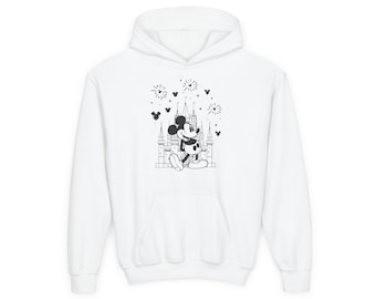 Youth Mickey Mouse Disney Castle Hooded Sweatshirt
