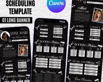 Hairstylist Acuity Scheduling Template, Hair Stylist Booking Website, Professional Acuity Website, Nail Tech, Lash Tech Scheduling Template