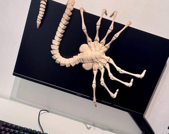 Facehugger alienígena articulado de tamaño real: accesorio de criatura de ciencia ficción impreso en 3D