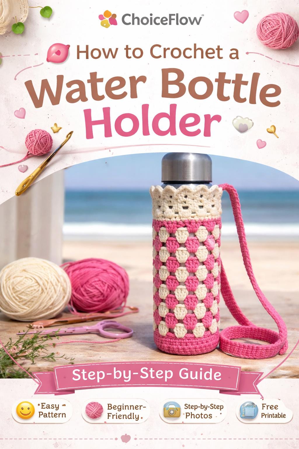 40 Crochet Water Bottle Holder Patterns for On the Go 38 Water Bottle Holder Crochet