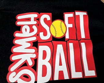 Personalized Softball Team Shirt, Custom Business Logo Apparel