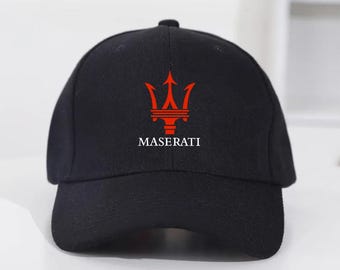 Gorra de béisbol unisex ajustable con logotipo de Maserati Racing Car impreso y bordado