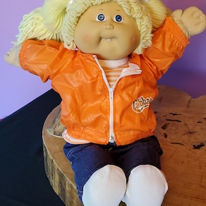 1985 Cabbage Patch Kid Lemon Hair/Blue Eye Toothy Girl OK Factory