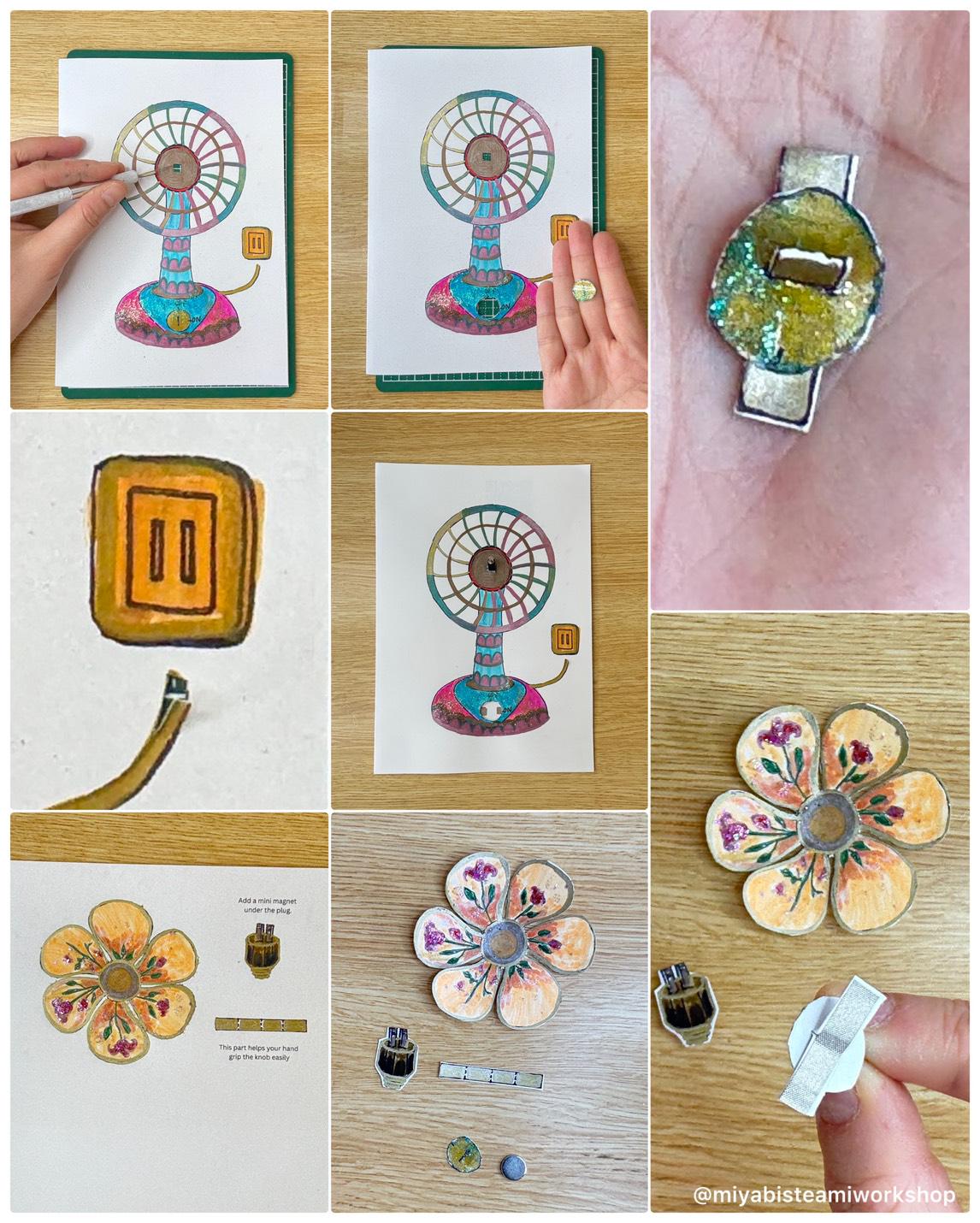Science Fair Project Fan Simple Electric Motor Fan Template | STEM Paper Circuit Project for ...