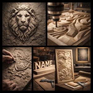 Anpassad CNC-relief STL