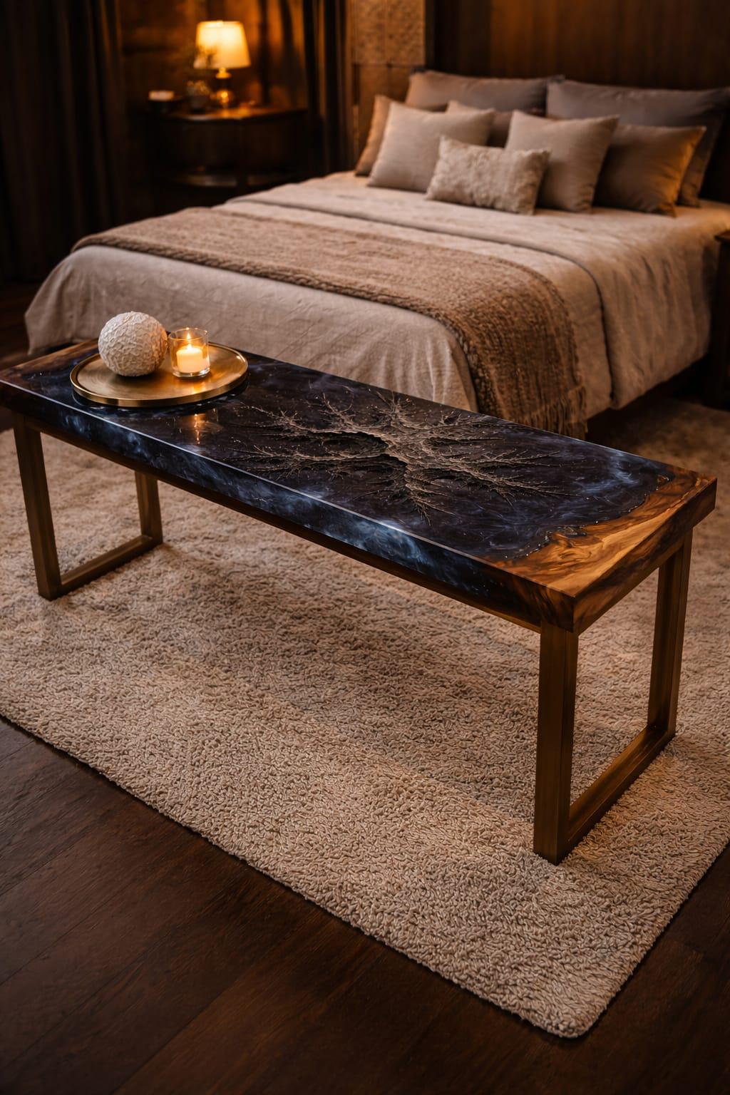 Fractal Table Fractal Void Table STL – CNC 3D Relief Model for Epoxy River Tables ...