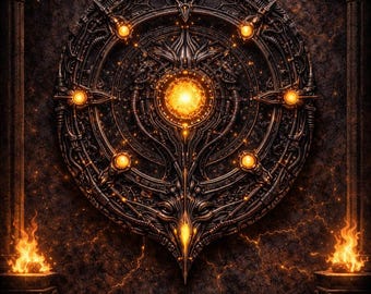 Arcane Core Reactor Clock STL – CNC Wall Clock Relief | Decorative Clock Design for CNC Router |