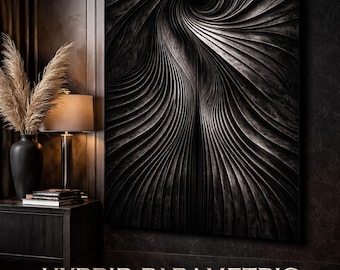 Luxury Parametric Spiral Wall Panel STL | CNC Relief Texture | 3D Architectural Depth Map | Ready to Carve