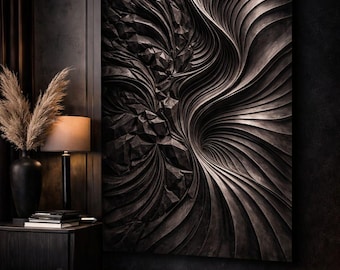 Modern Geometric CNC Relief Panel STL | Architectural Wall Art Texture | Parametric 3D Wood Carving Design | Digital Download