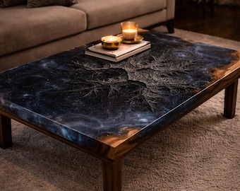 Fractal Void Table STL – CNC 3D Relief Model for Epoxy River Tables – Woodworking CNC File