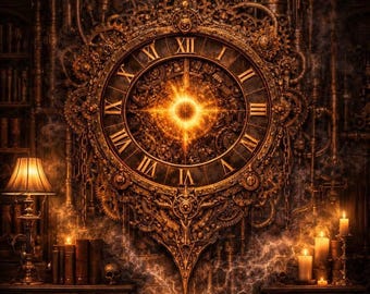 Mechanical Wall Clock CNC File | High Detail 3D Relief Clock Design | Industrial Gear Clock | CNC Carving File | CAM Compatible