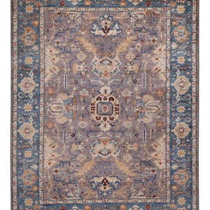 Uncategorized Hand-knotted 232 x 175 cm Cotton, Virgin Wool Grey - 127041