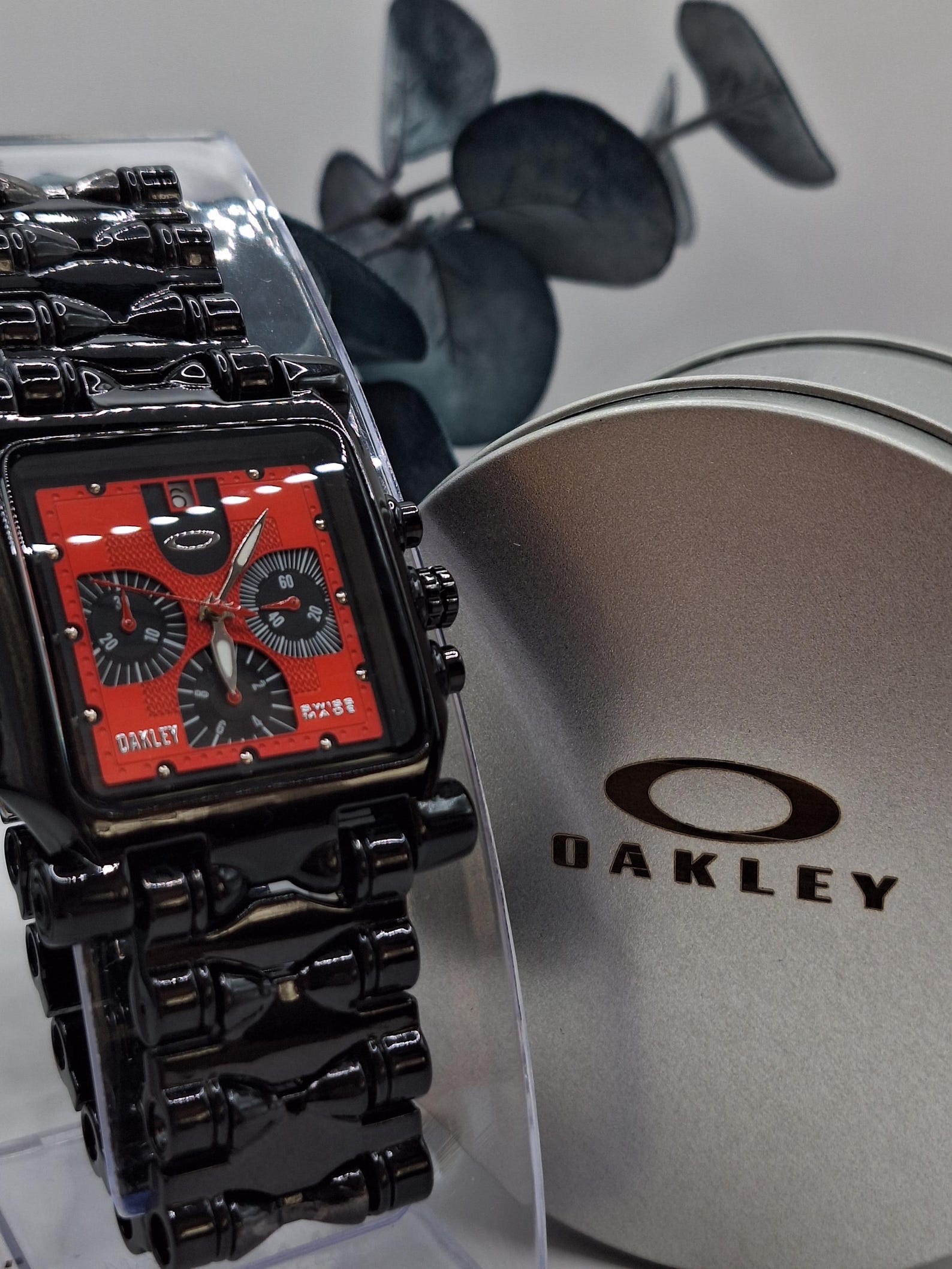 Oraley Machine Oakley Minute Machine Chronograph Red Dial Oakley Men's Watch Collector ...
