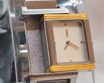 Vintage YSL Watch – Yves Saint Laurent Gold Tone Ladies Quartz