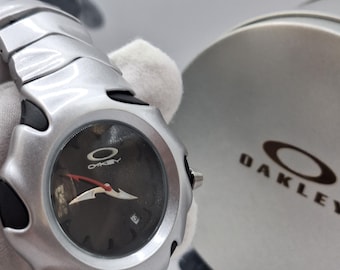 Vintage Oakley Watch Futuristic Design Titanium Style Case Rare Model