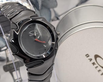 Vintage Oakley Watch Black Dial Futuristic Design