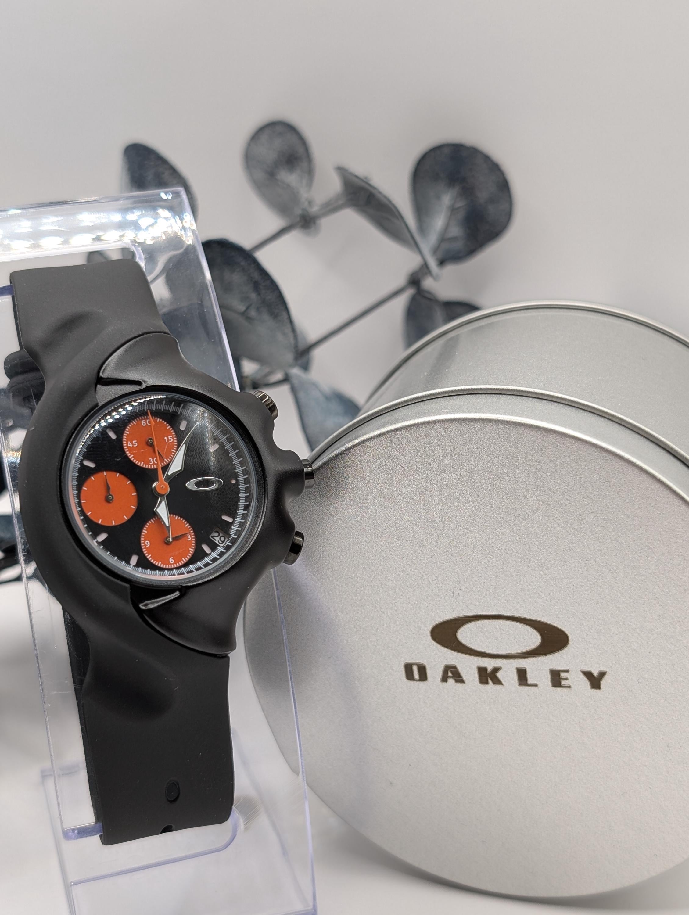 Vintage Oakley Chronograph Black & Orange Dial Sport Design - Etsy