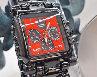Oakley Minute Machine Chronograph Red Dial Oakley Men's Watch Collector's Edition