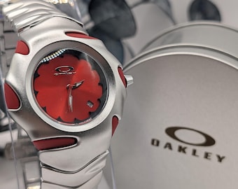 Vintage Oakley Watch Red Dial Rare Futuristic Design